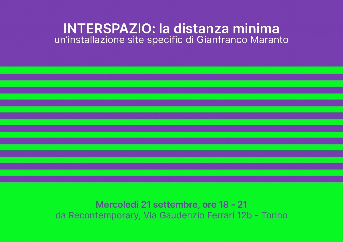 Gianfranco Maranto - Interspazio: la distanza minima